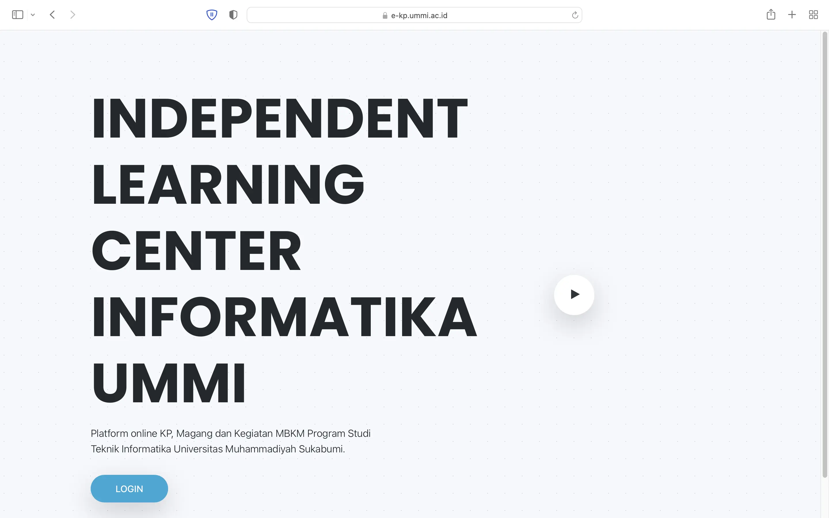 Independent Learning Center Teknik Informatika UMMI