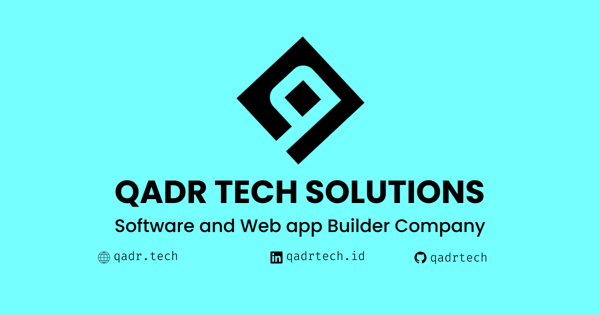 qadrtech — Sukabumi Software House and web development agency